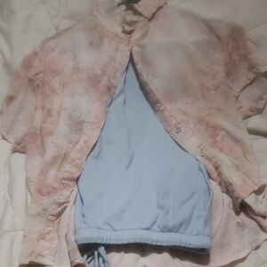 Danskin Pink Patterned Top